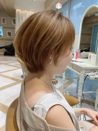 ショート カラー 🌟モテ髪ショート 🌟店長 津賀涼のヘアスタイル