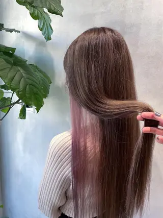 ロング カラー レイヤーカット 🌿 濱野玲奈のヘアスタイル