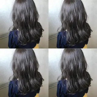 ミディアム カラー 小栗 麻衣のヘアスタイル