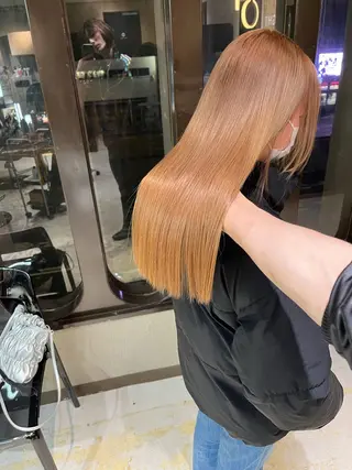 ロング 💖艶ハイトーン髪質 改善💖ケンシンのヘアスタイル