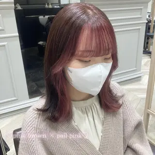 ミディアム カラー 菅村 緋莉🎀ガーリーヘアのヘアスタイル