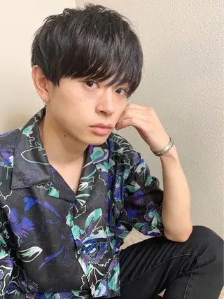ショート メンズ 大人可愛いレイヤー 大田のヘアスタイル