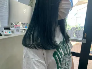 セミロング カラー ヘアアレンジ kei🤎ベージュ /透明感カラー/博多のヘアスタイル
