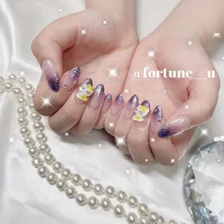 ネイル 💜5/4空✩.* Yuuna💜のネイルデザイン