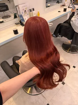カラー 🇰🇷韓流暖色ヘア 🍒saaya🍒のヘアスタイル