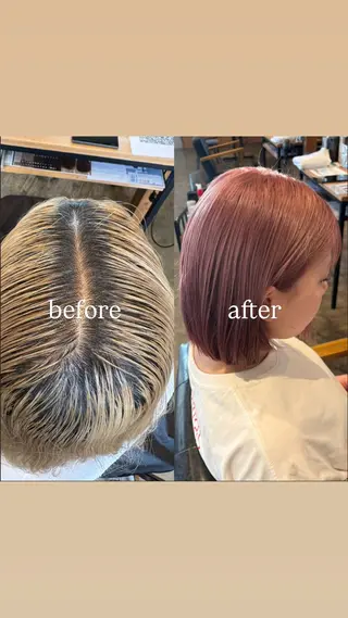 カラー 透明感カラー ✨️さとりんのヘアスタイル
