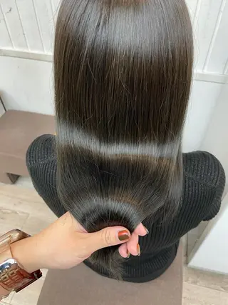 ロング カラー ヘアアレンジ 前髪顔周り✂️店長 ❤️アマミヤ❤️のヘアスタイル