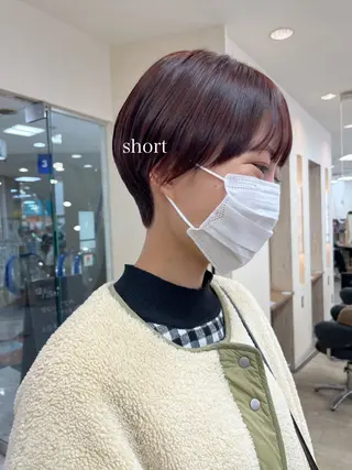 ショート カラー 初めてのショート お任せください✂️のヘアスタイル