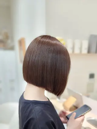 ショート 【縮毛矯正/髪質改善 カラー】yumiのヘアスタイル