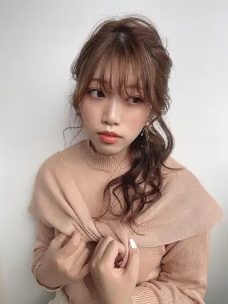 ロング m i k u n aのヘアスタイル