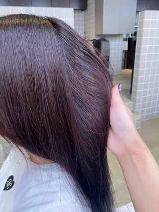 ロング カラー ヘアアレンジ TRU Shino🦋のマツエク・マツパデザイン