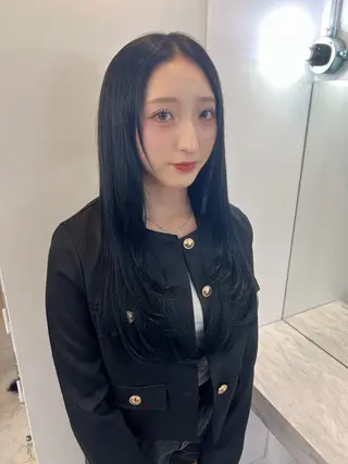 ロング カラー ✨髪質改善✖︎顔周り レイヤー✨ナカムラのヘアスタイル