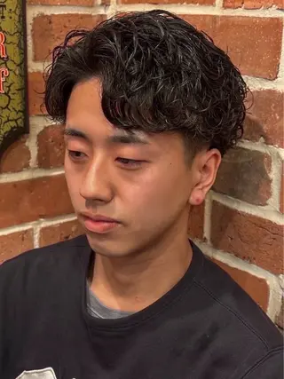 ショート パーマ 田場 彪太郎のヘアスタイル