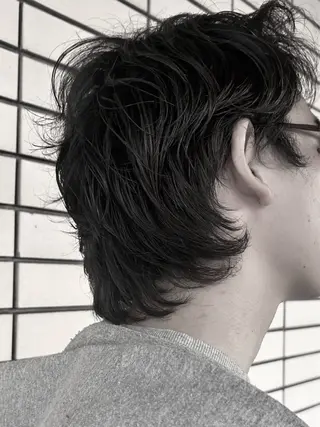 ショート パーマ メンズ デザインカット/ パーマ/nanaのヘアスタイル