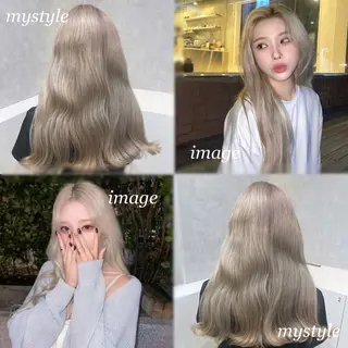 ロング カラー 韓国ヘア🇰🇷透明 感カラー/yui💞のヘアスタイル