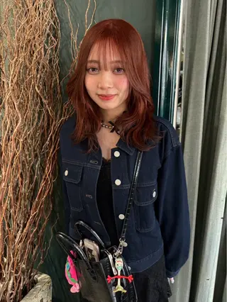 ミディアム なじませエクステ🍒 Haruka💝のヘアスタイル