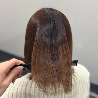 ロング カラー パーマ ヘアアレンジ メンズ キッズ 髪質改善Ⅰ透明感 艶カラーⅠたつやのヘアスタイル