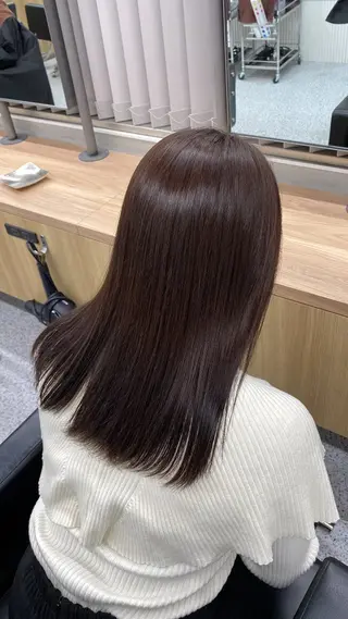 セミロング カラー カットモデル様無料 💎saaya💎のヘアスタイル