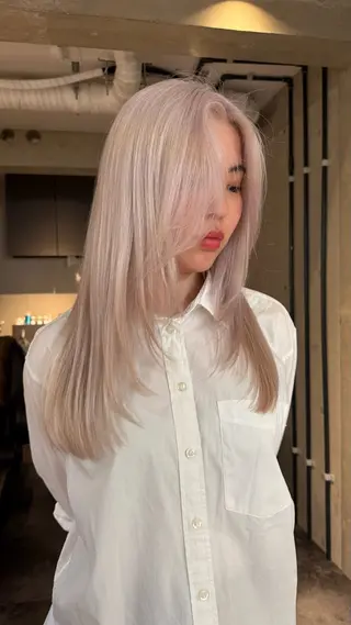 ロング カラー ヘアアレンジ 💎韓国ヘア/ 艶カラー💎souのヘアスタイル
