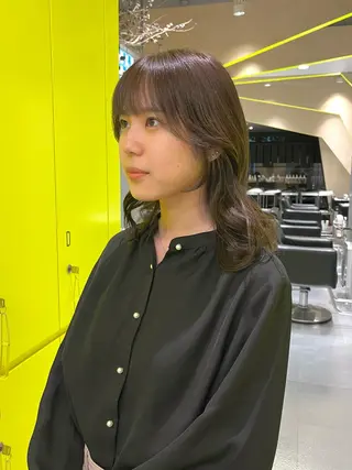 ミディアム 🟣niw SHUNNA🟣のヘアスタイル
