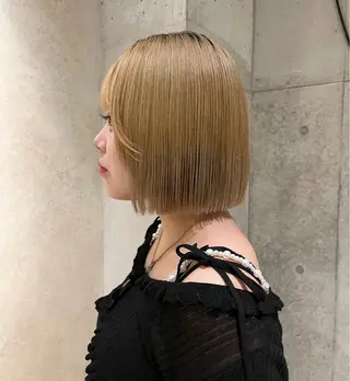 ミディアム 菅野 紗弥のヘアスタイル