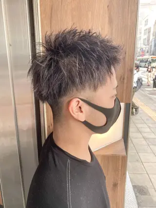 ショート カラー メンズ AVANCE.難波 店長 松元のヘアスタイル