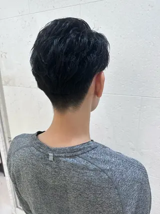 ミディアム パーマ メンズ 安田 柚月のヘアスタイル