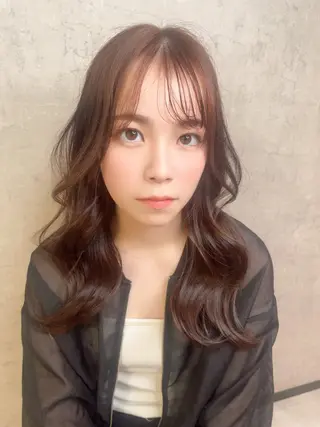 ミディアム KAEDE🎀 縮毛矯正＆パーマ特化のヘアスタイル