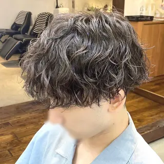 ショート パーマ メンズ メンズ専門/韓国風 ❤️‍🔥吉野あいかのヘアスタイル