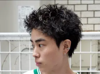 パーマ メンズ KAMINAO HIRYUのヘアスタイル