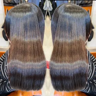 セミロング うめ とものヘアスタイル