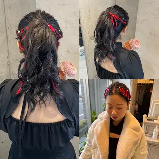 ロング ヘアアレンジ 美髪× ヘアセット✨Araiのヘアスタイル
