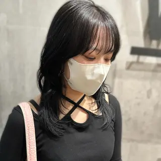 ミディアム 韓国𝐻𝑎𝑖𝑟 🇰🇷🖤ハラのヘアスタイル