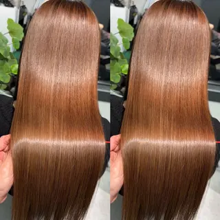 ロング バレイヤージュ ボブ🌈ナツヤのヘアスタイル