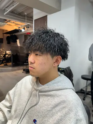 パーマ メンズ 🇺🇸大宮パーマ 波巻き/ツイスパのヘアスタイル