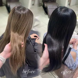 ロング カラー ヘアアレンジ 透明感♡艶髪カラー/ Kazuha🎀のヘアスタイル