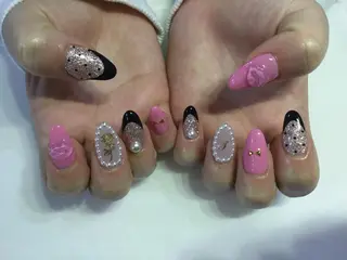 ネイル 💎🐰 saki. m 🐰💎のネイルデザイン