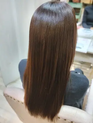 ロング amiu/カラー/ス パ🐰土井志歩のヘアスタイル