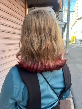セミロング 坂谷 BUCKS/縮毛矯正のヘアスタイル