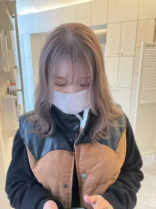 ミディアム カラー ヘアアレンジ 怪我のため6月末 復帰予定田中瑞希🍃のヘアスタイル
