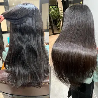 ミディアム カラー 縮毛矯正×髪質改善 店長　DAITOのヘアスタイル