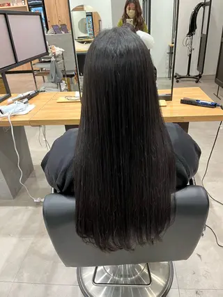 ロング 花城 沙也加のヘアスタイル