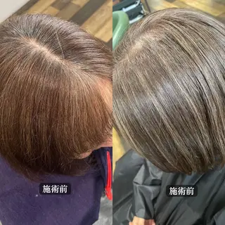 ショート カラー 白髪ぼかし ハイライト専門/大嶋のヘアスタイル