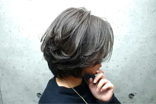 ショート ミディアム カラー パーマ ヘアアレンジ 小顔ショートヘア♪ TAKUMIのヘアスタイル