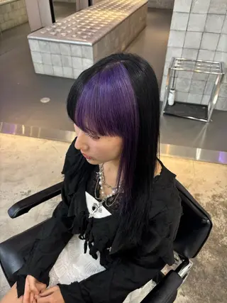 ロング カラー レイヤー sala 推しカラー職人🎀のヘアスタイル