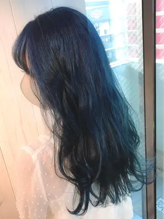 ロング カラー 岩谷/ブリーチ 🪽透明感カラーのヘアスタイル