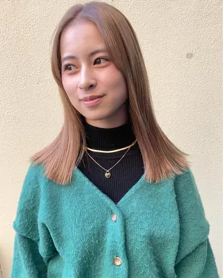 セミロング カラー ハイトーン/デザイン hirokiのヘアスタイル