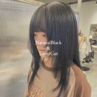 ロング カラー sawaka🪽レイ ヤー/酸性ストレートのヘアスタイル
