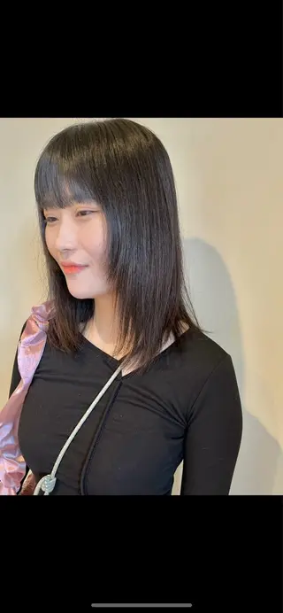 ミディアム ヘアアレンジ 永井 亜実のヘアスタイル