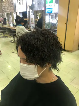 パーマ メンズ メンズ特化 古賀陸斗のヘアスタイル